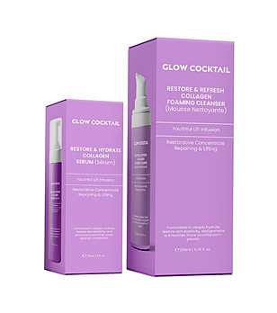 Козметичен комплект от гел и серум за лице с колаген снимка