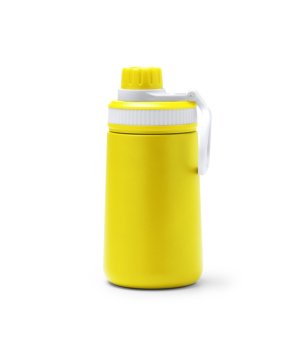 Жълта бутилка за вода със сламка Pumba 350 мл снимка