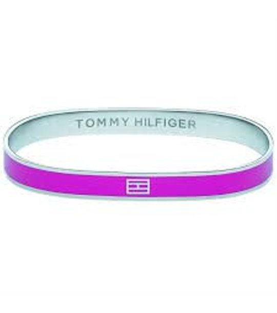 Дамски гривна в циклама и сребристо снимка