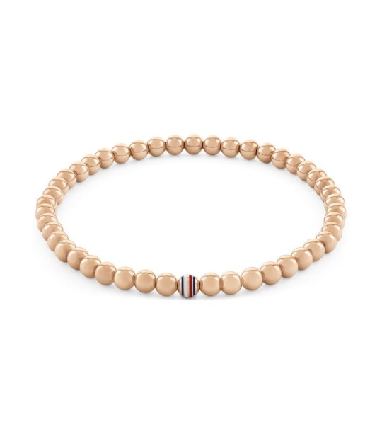 Дамска гривна с мъниста в златисто снимка