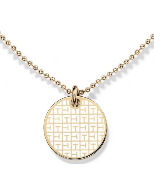 Дамско златисто колие с медальон снимка
