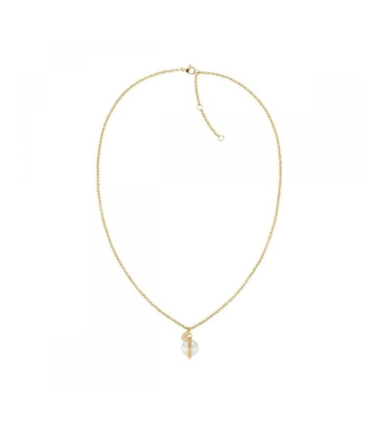 Дамско колие в златисто  с висулка снимка