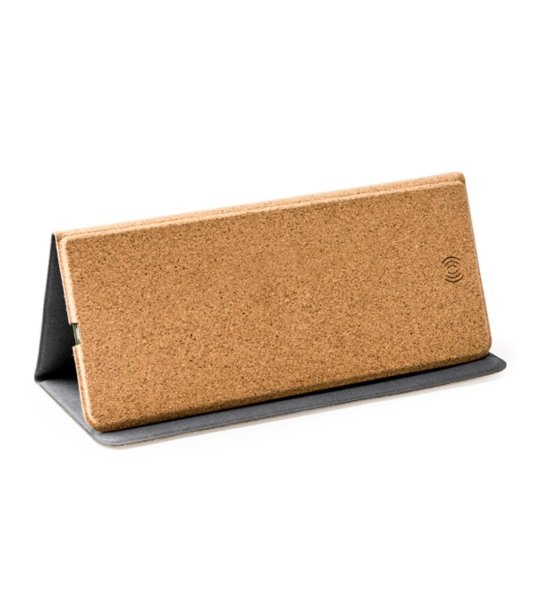 Подложка за мишка от корк с вградено безжично зарядно ALAX снимка