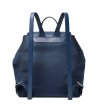 Универсална тъмносиня раница с джобове-1 снимка