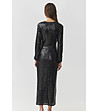 Черна дълга рокля с пайети Agatia-1 снимка