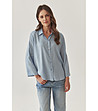 Дамска риза Isla в синьо-2 снимка