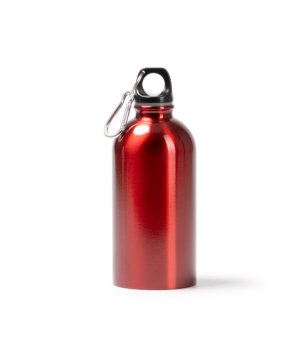 Червена бутилка за вода с металик ефект Mikel 500 мл снимка