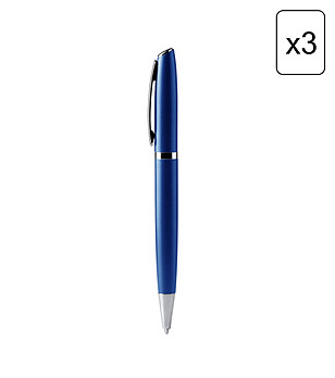 Комплект от 3 сини химикалки ALVIK снимка