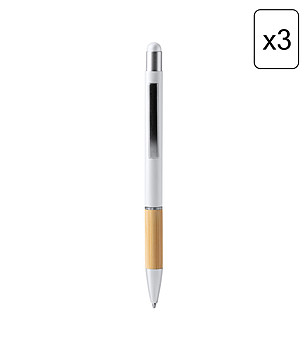 Комплект от 3 химикалки в бяло OLTEN снимка