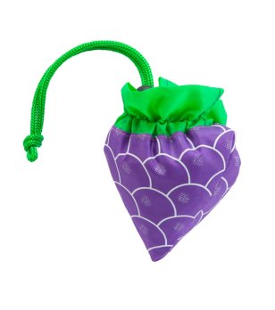 Лилава сгъваема пазарска чанта с форма на грозде FOCHA снимка