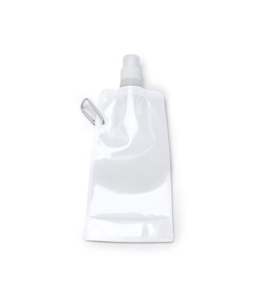 Сгъваема бутилка за вода в бяло Zipi 400 мл снимка