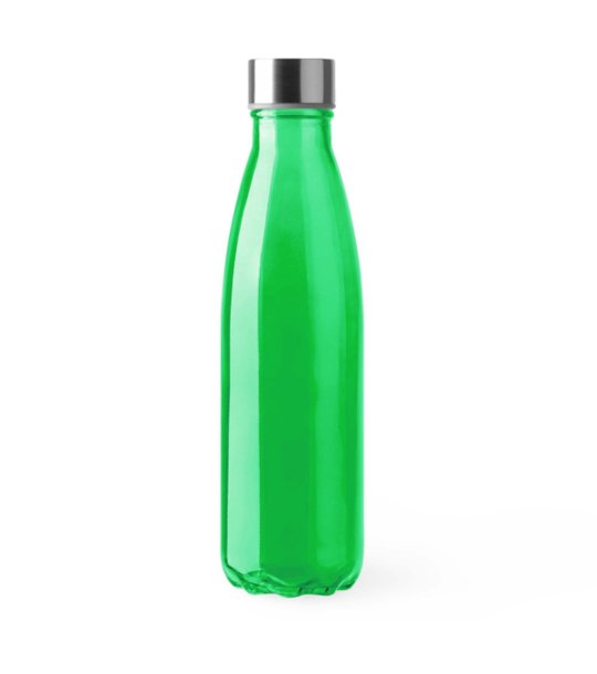 Прозрачна бутилка от стъкло в зелено Sandi 650 мл снимка