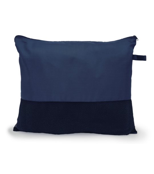 BERING POLAR FLEECE BLANKET WITH POUCH NAVY BLUE снимка