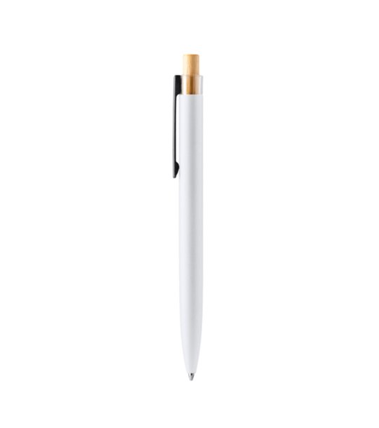 BALL PEN TANSA WHITE BLUE INK снимка