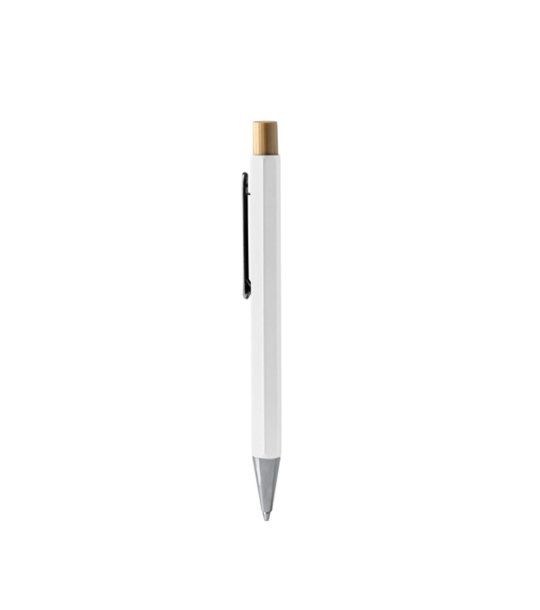 BALL PEN SALOM WHITE BLUE INK снимка