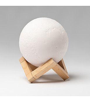 LED лампа Луна с безжична тонколона снимка