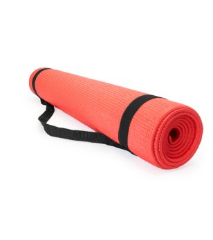 Червена постелка за йога CHAKRA снимка