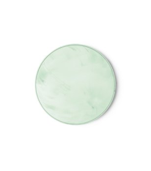 Безжично зарядно от рециклирани капачки от бутилки YARON в зелен нюанс снимка