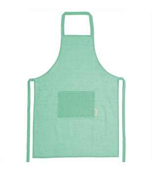 Готварска престилка в светлозелен нюанс AROL от рециклиран памук снимка