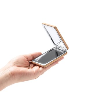 Квадратно огледало с корков калъф SANTIS снимка