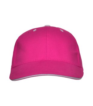 Цикламена памучна шапка с козирка снимка