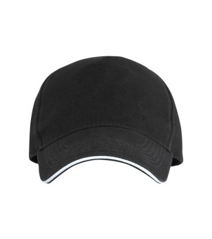 Черна памучна шапка с козирка ERIS снимка