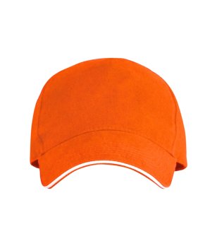 Оранжева памучна шапка с козирка ERIS снимка