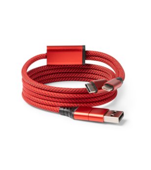 Магнитен адаптерен кабел ELON в червено снимка