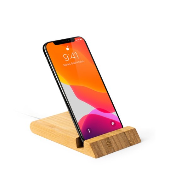 Безжично зарядно устройство GAMMA от бамбук 5W снимка