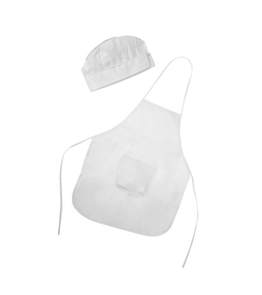 JAMIE APRON/HAT SET KID ONE SIZE WHITE снимка