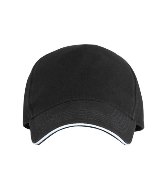 Черна памучна шапка с козирка ERIS снимка