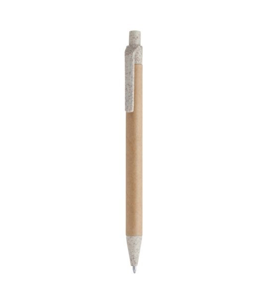 GROVE CARTON/WHEAT STRAW FIBER BALLPEN GREIGE BLUE INK снимка