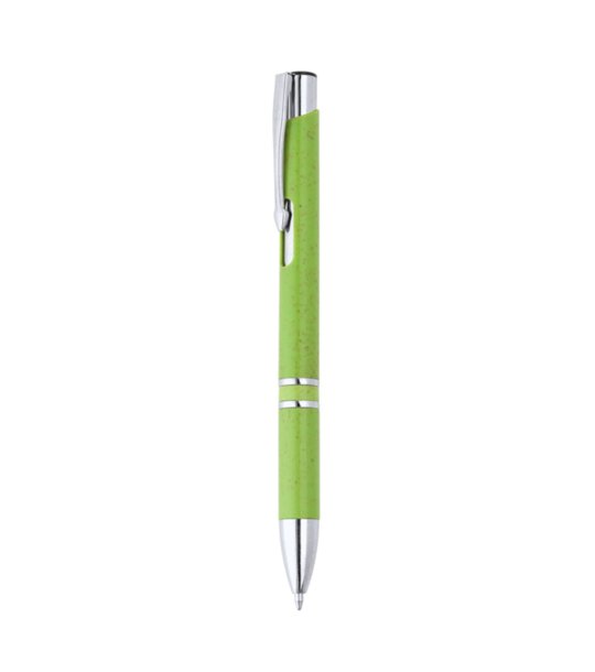 HAYEDO METAL/WHEAT STRAW FIBER BALLPEN OASIS GREEN BLUE INK снимка