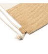 WILKES COTTON/JUTE DRAWSTRING BAG GREIGE-3 снимка