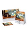 TABLE CALENDAR FLINT WHITE-3 снимка