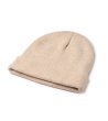 BEANIE HAT ROSMAL BEIGE-1 снимка