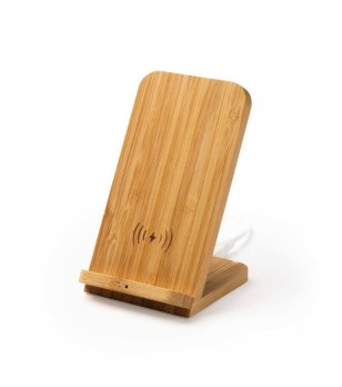 Безжично зарядно устройство от бамбук GRAVITY снимка