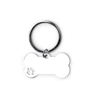 Сребрист ключодържтел кокалче CHOP снимка