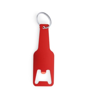 Червена алуминиева отварачка с ключодържател OPENER снимка