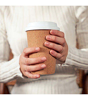 Чаша за многократна употреба SACHA от корк 380 мл снимка
