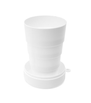 Бяла сгъваема чаша GOSTO 220 мл снимка