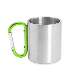 Метална чаша GUAYA 230 мл със зелена дръжка снимка