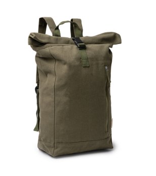 Тъмнозелена раница TEKO 25 литра от рециклиран памук снимка