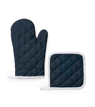 Кухненски комплект от ръкавица и ръкохватка в тъмносиньо ENEKO снимка