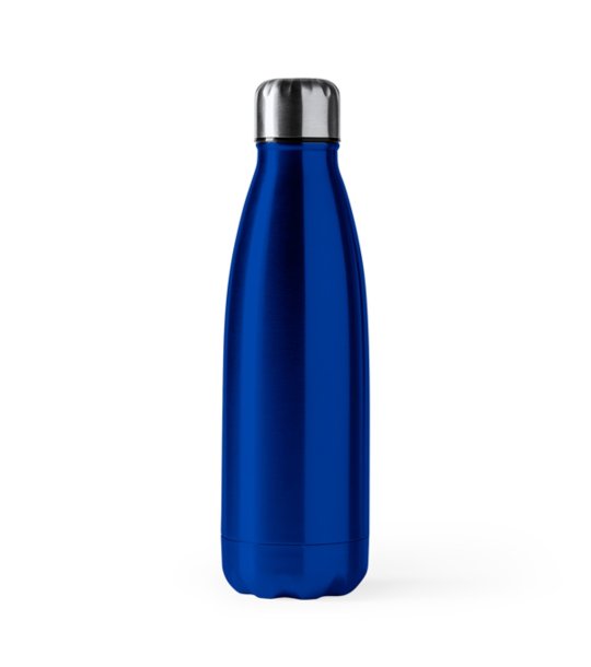 Бутилка за вода от неръждаема стомана в синьо Alpinia 700 мл снимка