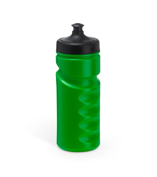 Спортна пластмасова бутилка за вода в зелено 520 мл Sporty снимка