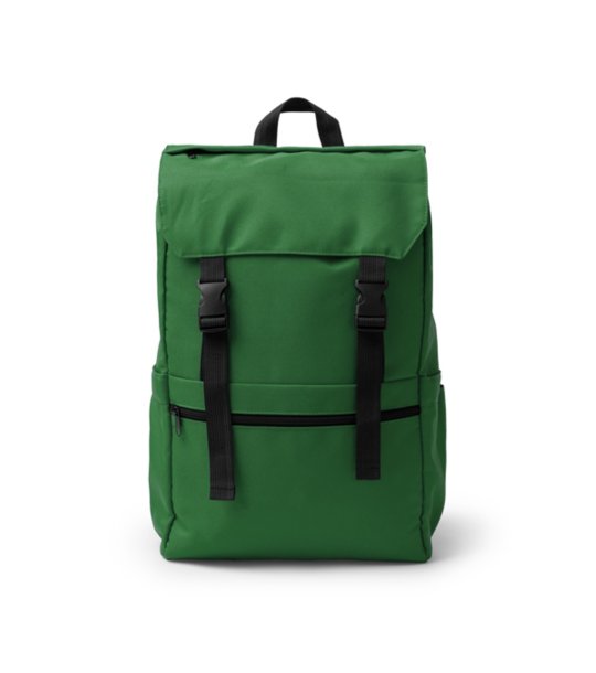 Тъмнозелена раница SOLAP от рециклиран полиестер снимка