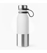 Бяла бутилка за вода от неръждаема стомана Alke 850 мл-0 снимка