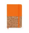 Тефтер А6 с оранжева корица с корк IRIS-2 снимка
