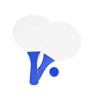 Плажни хилки с топка FEROE в бяло и синьо снимка